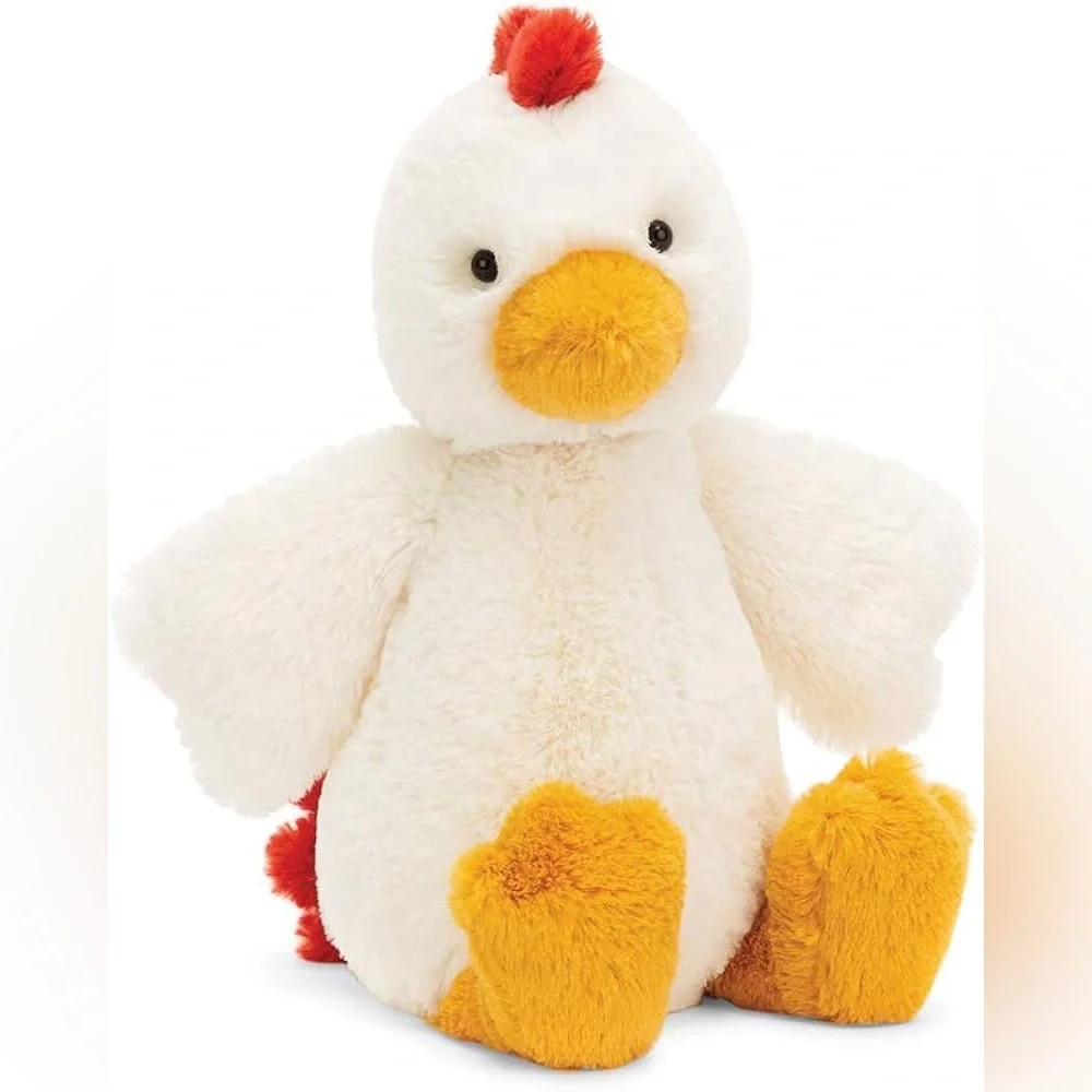 Jellycat Bashful Chicken Stuffed Animal – Medium‎ 12” 🐔💛 RETIRED